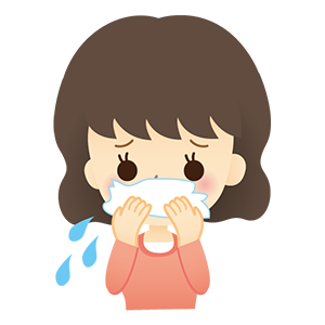 「風邪」をひいた場合、原因となるウイルスなどを排出しようと鼻水が多量に出ますし、鼻腔の粘膜が炎症を起こすので、粘膜下にある毛細血管が拡張して赤く腫れ、鼻づまりも起こります。